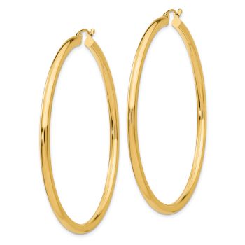 14K Gold Hoop Earrings - 2 3/8
