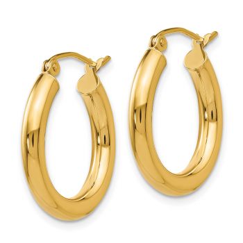 14K Gold Hoop Earrings - 3/4