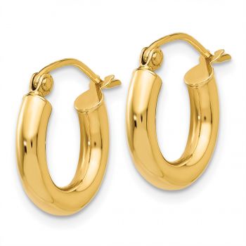14K Gold Hoop Earrings - 9/16