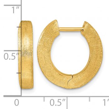 18K Gold Italian Textured 3/4