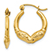 Small 14K Gold Ram Hoop Earrings