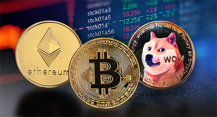 cryptocurrency, bitcoin, ethereum, dogecoin