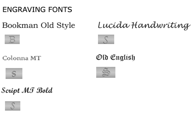 engraving fonts