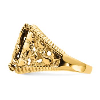 14K Gold Men's Onyx Eagle Ring 3