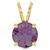 14K Gold 1 Carat Lab-Grown Alexandrite Solitaire Pendant