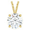 2 Carat Lab-Grown Diamond Solitaire Pendant in 14K Gold