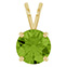 2 Carat Peridot Basket Solitaire Pendant in 14K Gold