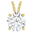 3 1/2 Carat Lab-Grown Diamond Solitaire Pendant in 14K Gold