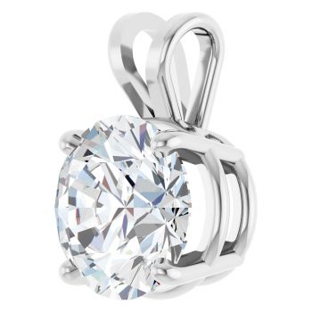 3 1/2 Carat Lab-Grown Diamond Solitaire Pendant in Platinum 2