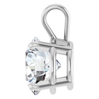 3 1/2 Carat Lab-Grown Diamond Solitaire Pendant in Platinum 3