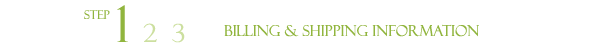 Billing & Shipping Information