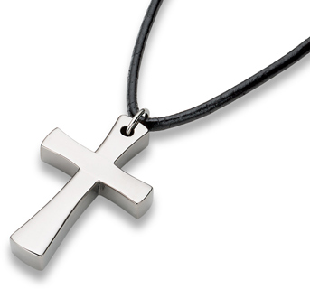 titanium cross pendant