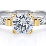 Diamond Alternative: White Topaz Engagement Rings