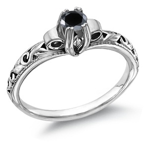 Black is the New White in Diamond Rings 