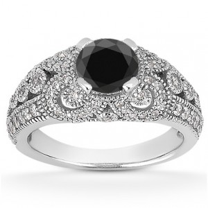 Black is the New White in Diamond Rings