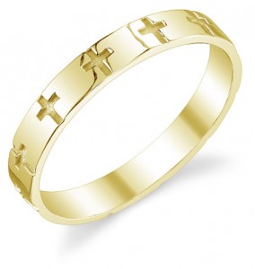 engraved-cross-wedding-band-ring-14k-yellow-gold-JDB-151YC