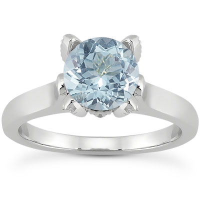 Aquamarine Engagement Rings: Pools of Beauty