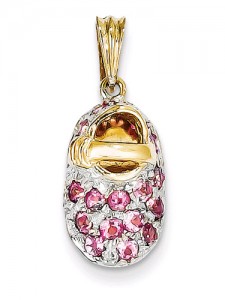 pink-tourmaline-october-birthstone-baby-shoe-charm-pendant
