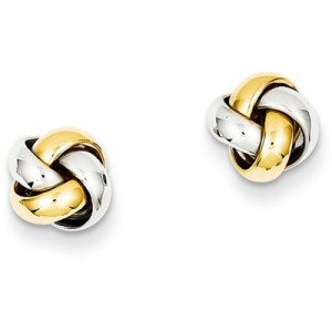 14k-two-tone-knot-post-earrings-TL944C