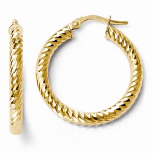 diamond-cut-rope-design-hoop-earrings-in-14k-yellow-gold-le401C