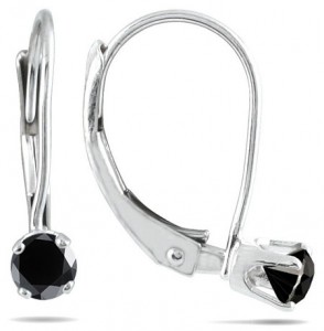 1-4-carat-black-diamond-lever-back-earrings-14k-white-gold-ERF12718BKC
