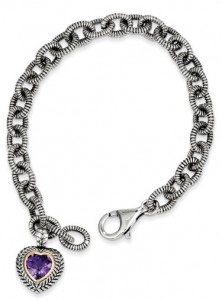 silver-amethyst-heart-bracelet-QTC394C