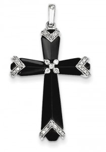 womens-onyx-diamond-cross-necklace-XP3705AAC