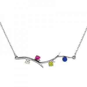 4-stone-14k-white-gold-birthstone-branch-necklace-86271-4WC