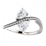 Two-Stone Diamond Rings: Sparkling Pairs