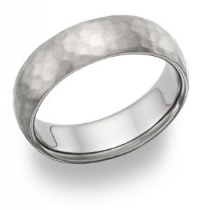 titanium-hammered-wedding-band-ring