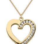 Yellow Gold Diamond Heart Pendants: Glowing Gifts for Your Love