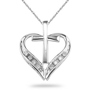 diamond-heart-cross-necklace