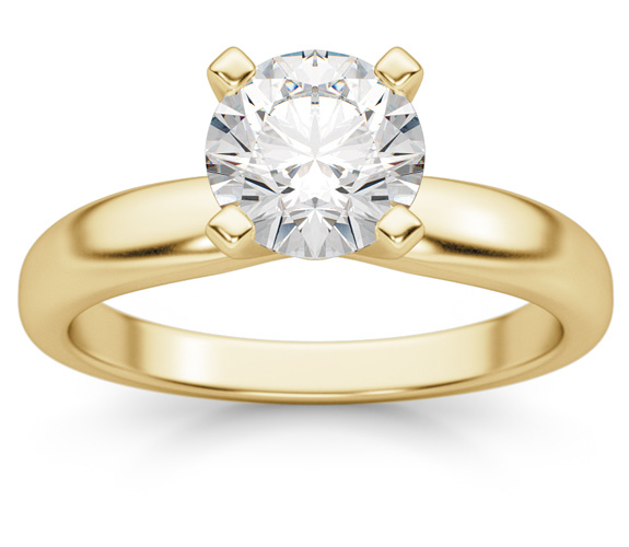 Round-Cut Diamond Solitaire Rings: Joie de Vivre