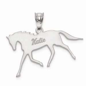 personalized-horse-pendant-silver