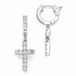 Silver Cross Earrings: I Love To Tell the Story