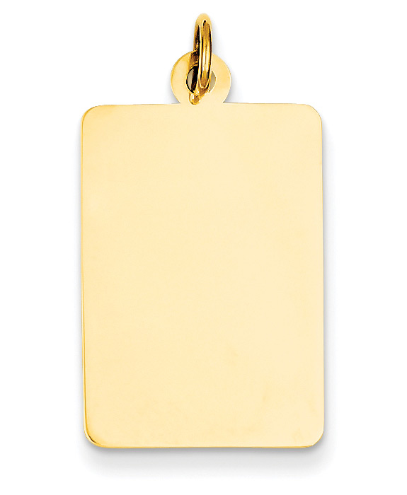 14K Gold Engravable Pendants and Jewelry