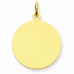 14K Gold Engravable Pendants and Jewelry