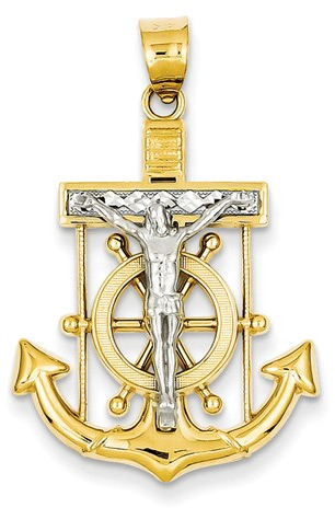 Mariners Anchor Cross Pendants and Necklaces