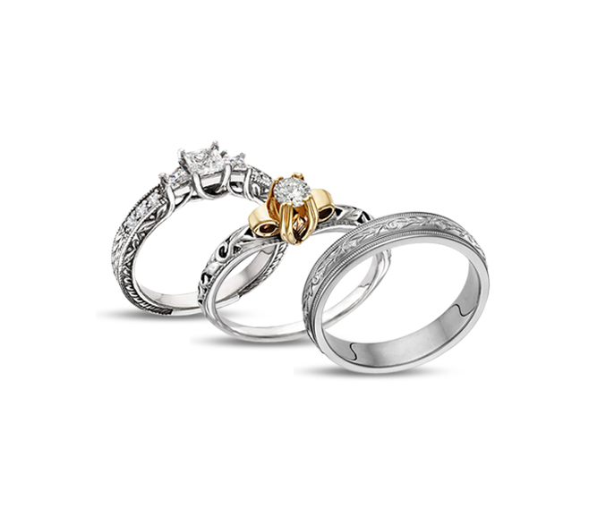 wedding rings from Apples of Gold Jewelry