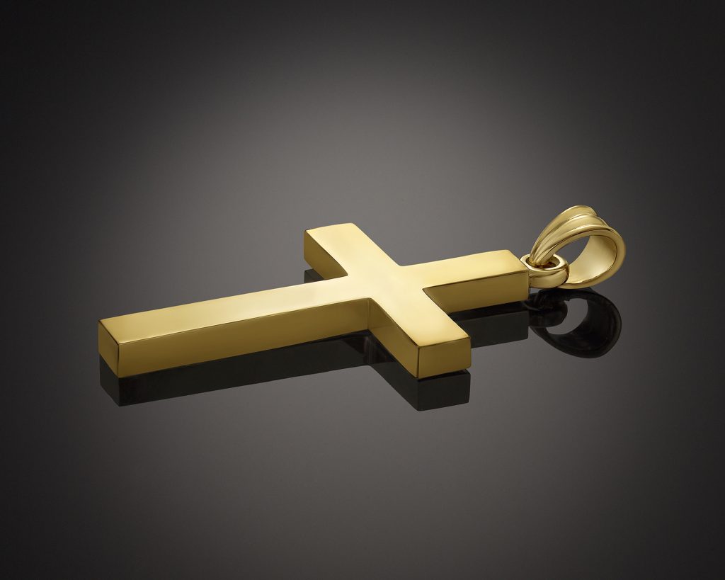 Men's 14K Solid Gold Cross Pendant