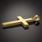 Men’s Heavy, Substantial Solid Gold Cross Pendant