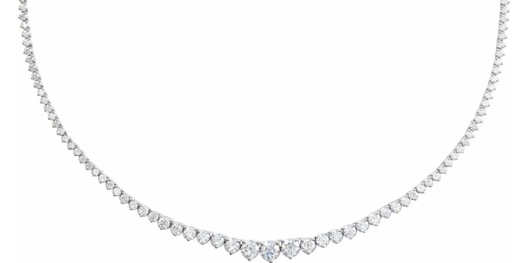 9.5 Carat Diamond Tennis Necklace﻿