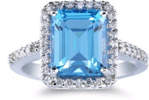 Blue Topaz Ring – December Birthstone | ApplesofGold.com