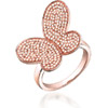 3/4 Carat Diamond Butterfly Ring in Rose Gold