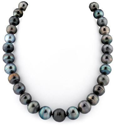 Baroque tahitian pearl necklace