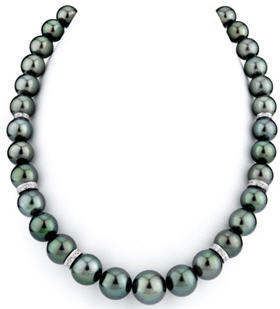Black Tahitian South Sea Pearl NEcklace