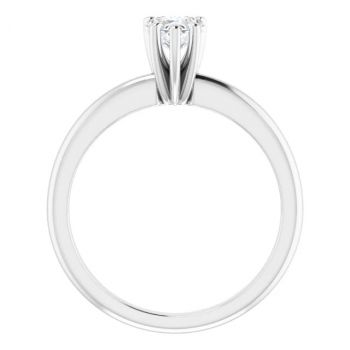 1/2 Carat Lab-Grown Heart Diamond Solitaire Ring in Platinum 2