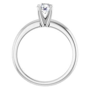 1/2 Carat Lab-Grown Diamond Solitaire Ring in 14K White Gold 2