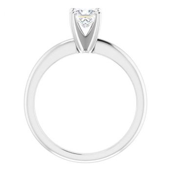 1/2 Carat Lab-Grown Princess-Cut Diamond Solitaire Ring in 14K White Gold 2