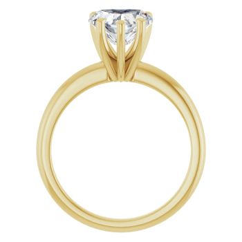 1.75 Carat Lab-Grown Heart Diamond Solitaire Ring in 14K Gold 2